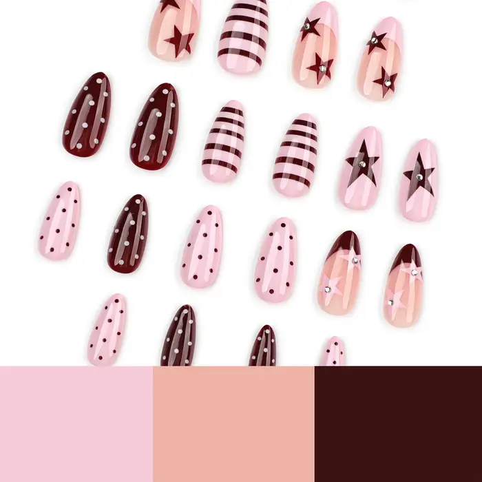 24 faux ongles charmants de la série coréenne