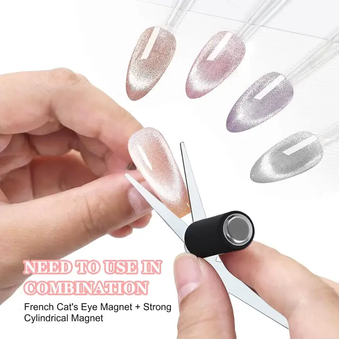 Aimant pour ongles à Double tête