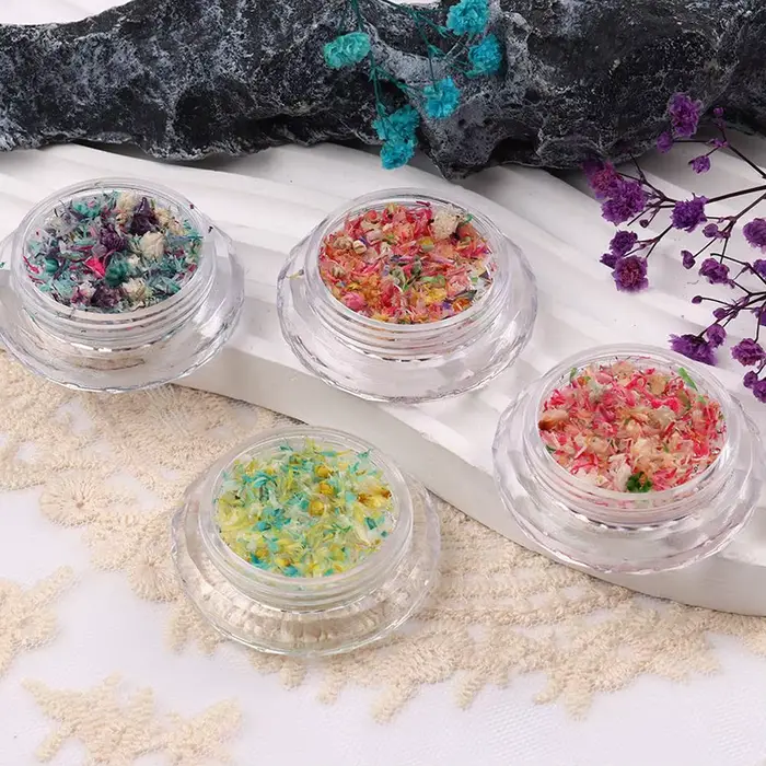 Décoration de fleurs séchées pour Nail Art