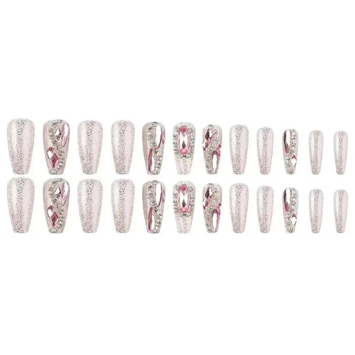 24 faux ongles pour filles