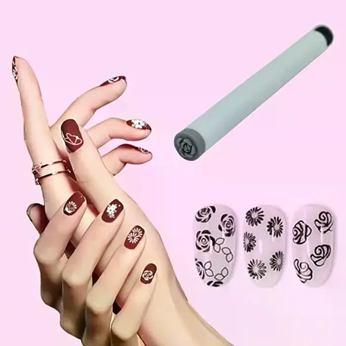 12/36 pièces Nail Art timbre stylo ensemble bricolage conception ongles artisanat Graffiti fleur