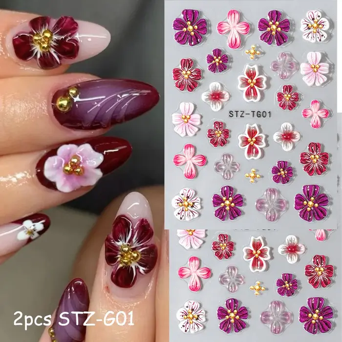 Hipster pur violet rose fleurs