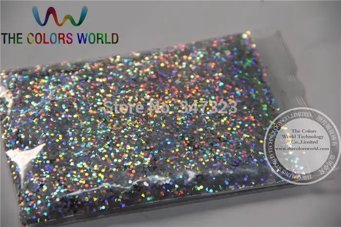 Poudre de paillettes de couleur argent