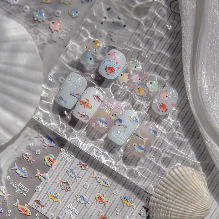 Autocollant pour ongles en gelée