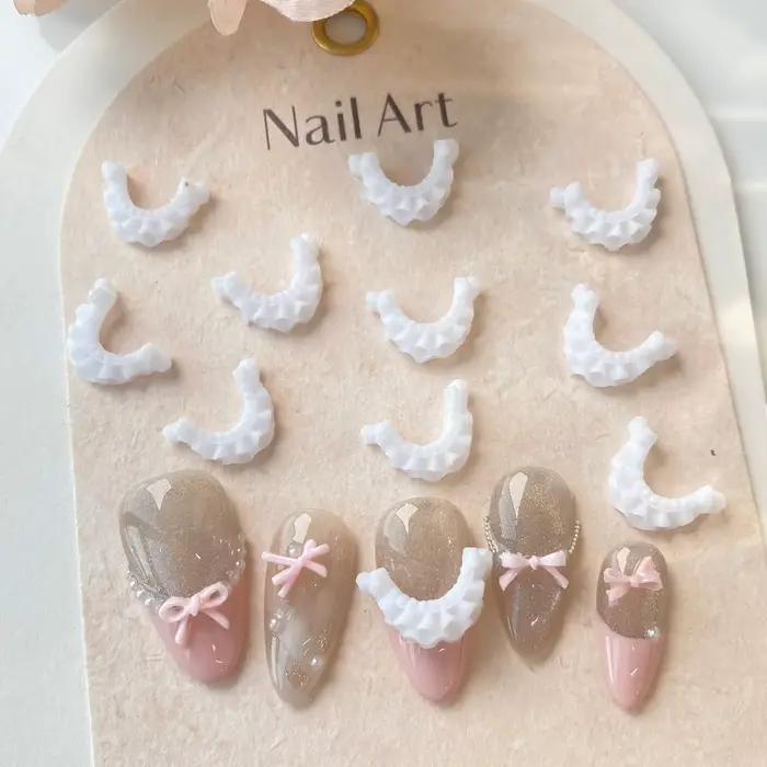 Décorations françaises en dentelle sculptée pour Nail Art