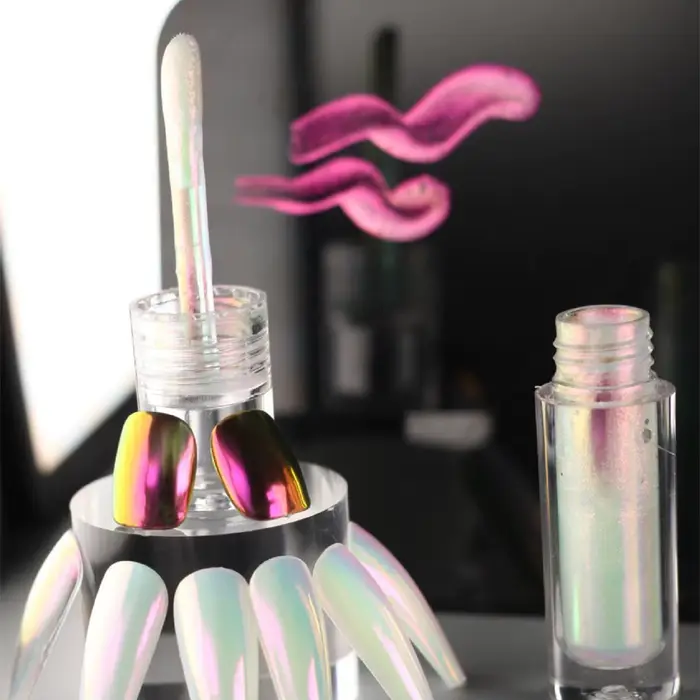 6 pièces ensemble liquide Chrome pour ongles