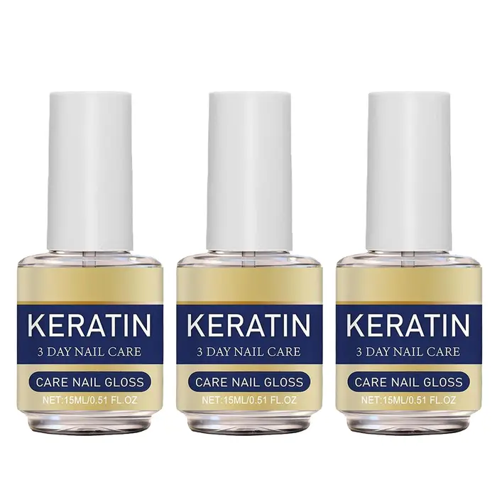 Huile de soin des ongles à la kératine 3 jours (1/3/5 pièces) – Traitement hydratant et brillant