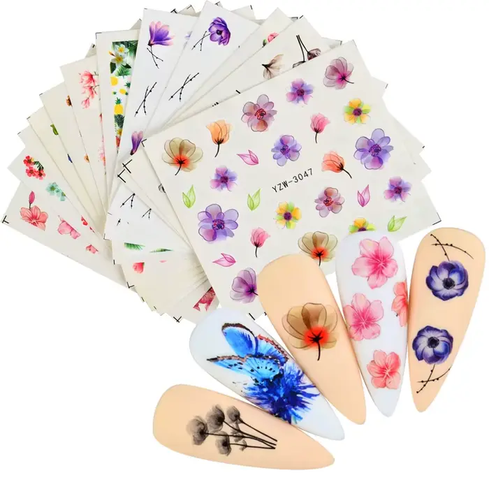 48 autocollants pour ongles