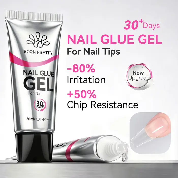 BORN PRETTY Gel adhésif transparent pour ongles 30ml
