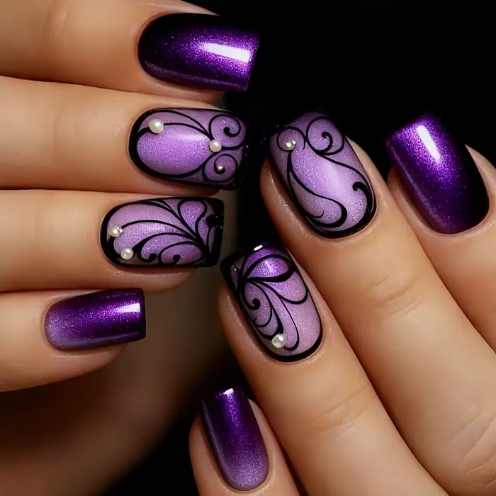 Faux ongles carrés moyens pour femmes et filles