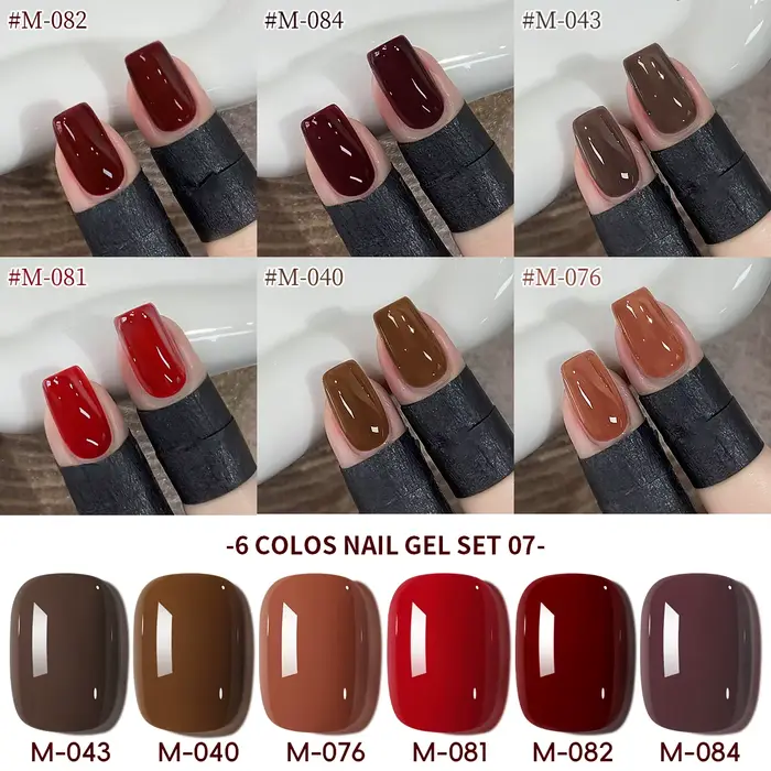 XEIJAYI 6 pièces 15ML gelée glace Transparent nu vert bleu