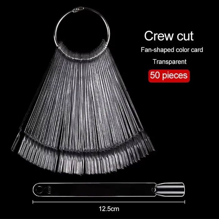 Nouveau 50 pièces produits pour ongles carte en éventail pour vernis à ongles carte de vernis à ongl