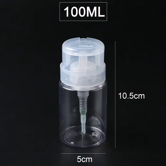Bouteilles rechargeables de stockage d'ongles de 100 ml