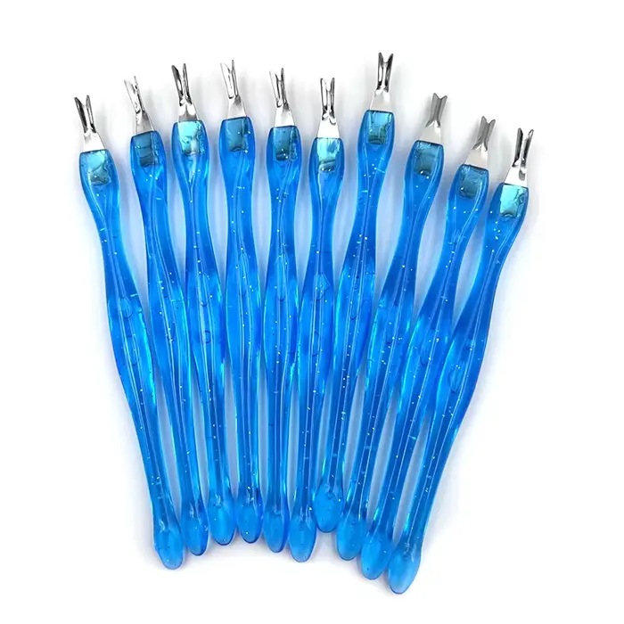 5/10/20/50Pcs dissolvant de peau morte Nail Art fourchette dissolvant de cuticules pince poussoir to