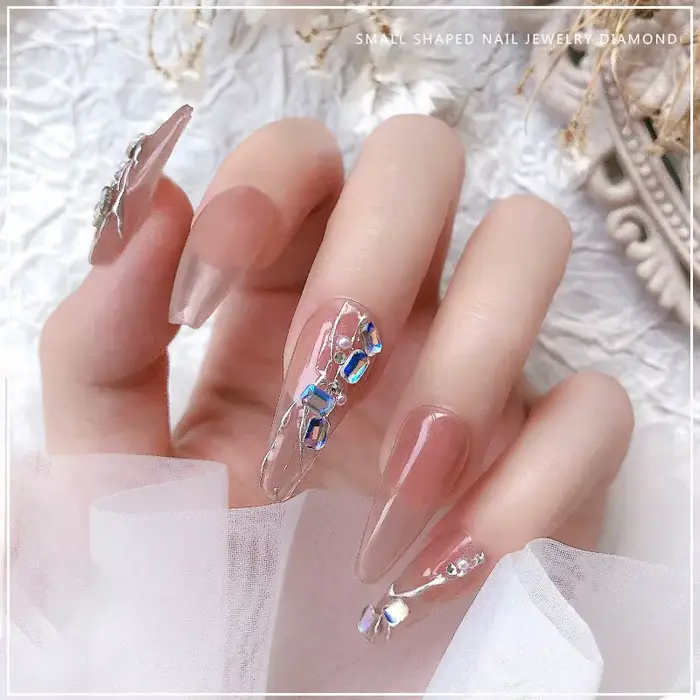 Strass pour ongles de forme mixte, Mini pierres de cristal à dos plat, accessoires 3D pour Nail Art,