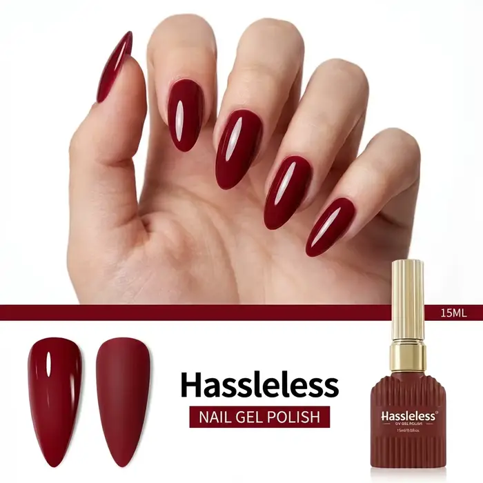 Vernis à ongles en gel 15 ml | Finition mate et brillante | Longue durée et résistant aux éclats