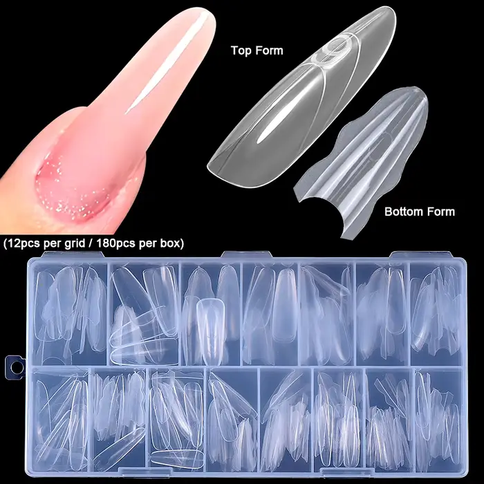 1 boîte de formes d'ongles doubles
