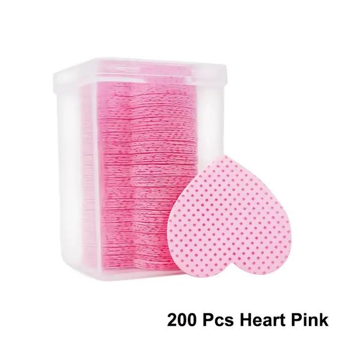 LINMANDA 200 pièces lingettes de nettoyage des ongles non pelucheuses tampons de nettoyage des ongle
