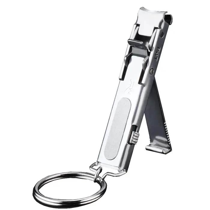 Ultra Mince Coupe-ongles Pliable Portable Voyage Ongle Porte-clés Ciseaux Cutter En Acier Inoxydable