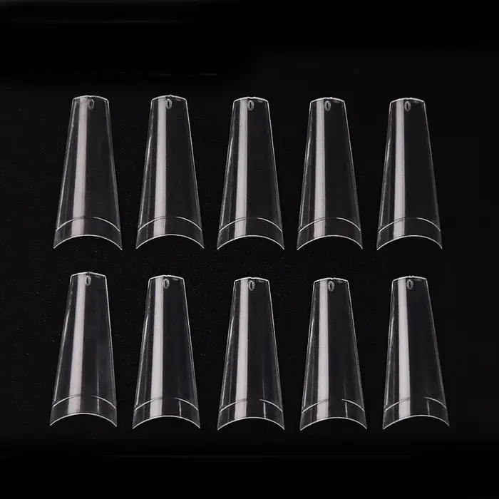 500 pièces clair naturel français Ballet cercueil faux ongles acryliques conseils d'art Gel UV Ultra Flexible