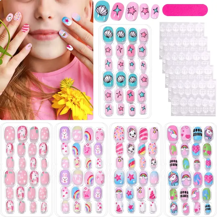 120 pièces enfants presse sur ongles
