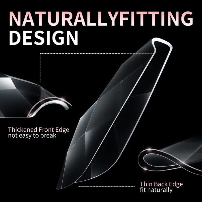 Faux ongles 3D en forme de diamant