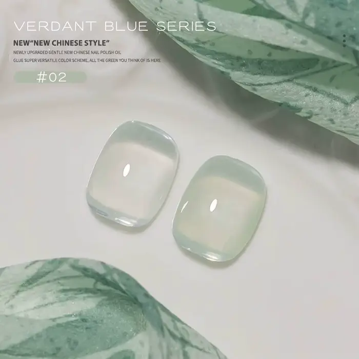 MIANEL 12ML Vernis Gel Teinte Verte Unique 2026 Nouvelle Collection Nuance Vert Lait Glacé pour une Manucure Douce et Éclaircissante