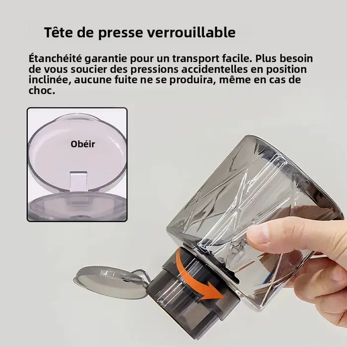 Distributeur de pompe vide verrouillable rechargeable