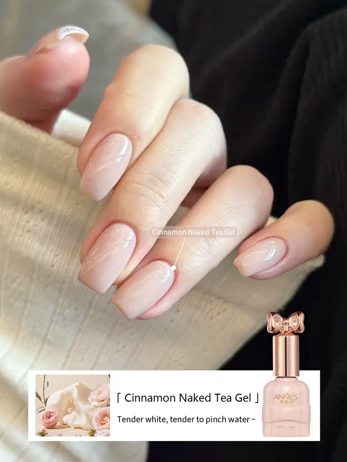 Vernis à ongles gel laiteux rose 10 ml, gel UV LED, effet soak-off, transparent, nude, manucure fran