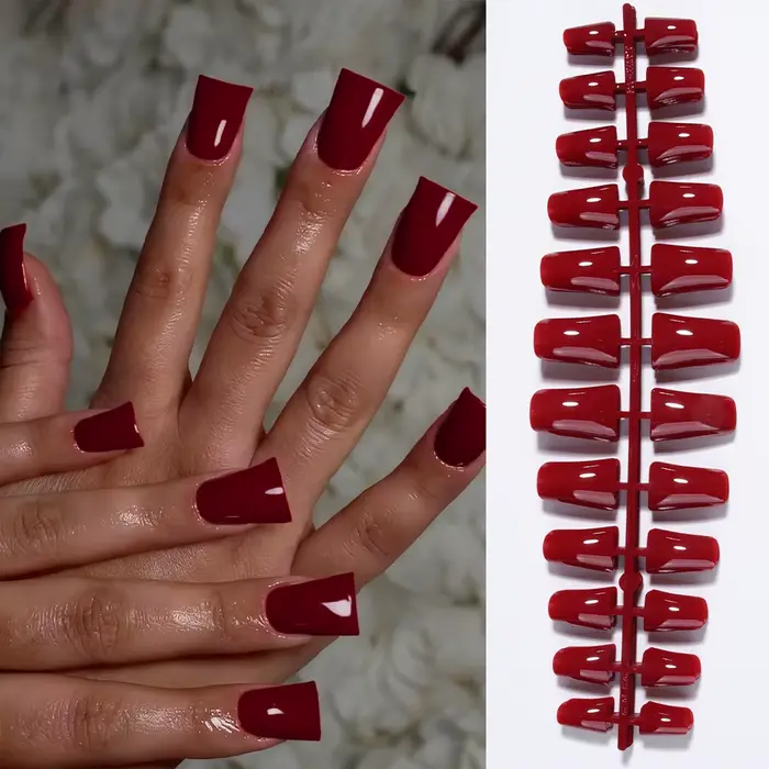 144 pièces ongles de canard élégance Simple et classique blanc français