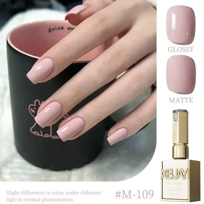 Vernis à ongles Gel marron rougeâtre, 15ml, à tremper pur, sans lingette, adapté à toutes les saison