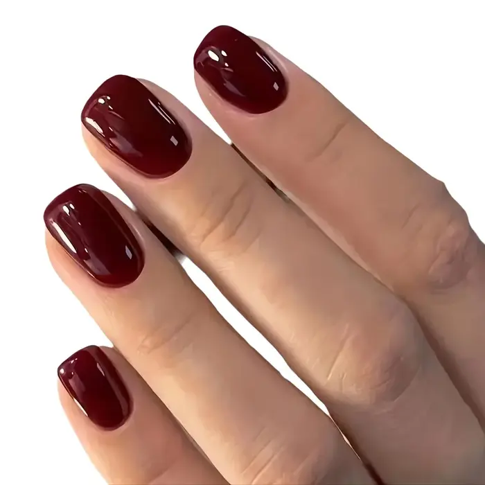 Nouveauté 2026 – 24 faux ongles carrés courts à presser
