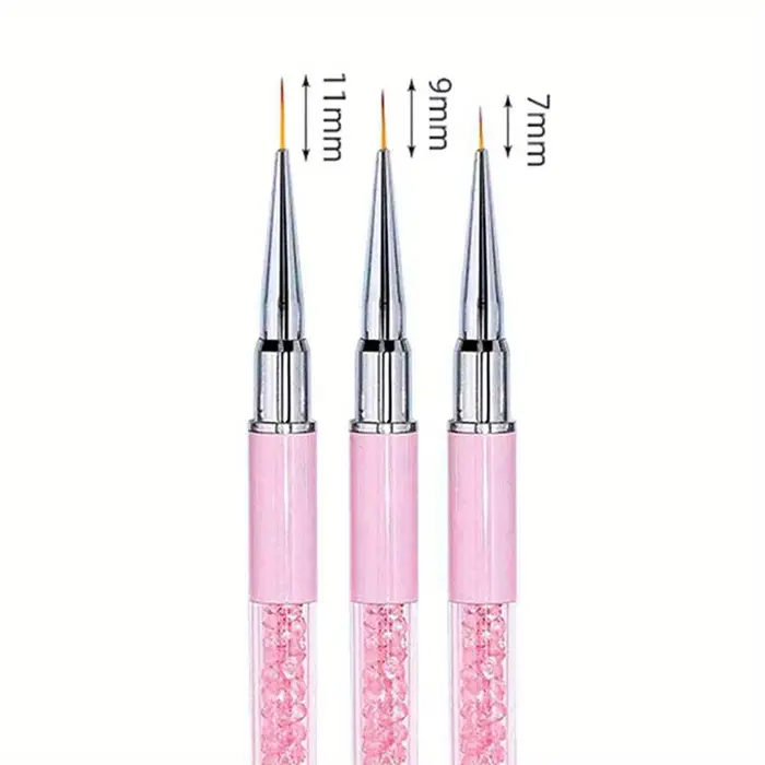 5/7/9/11/13/15mm ongles Art brosse lignes rayure fleur peinture dessin stylo acrylique UV Gel Extension grilles