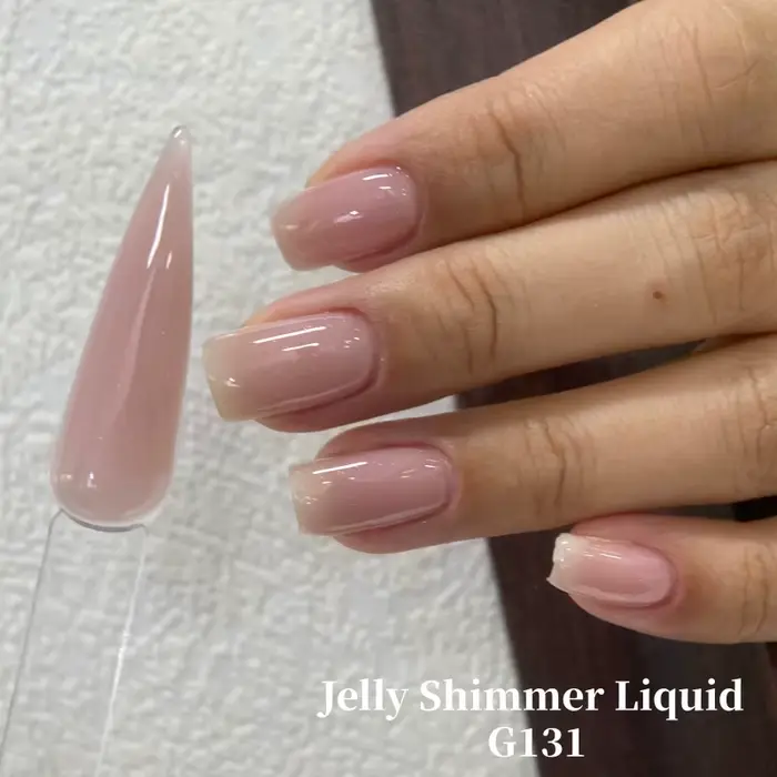 MSHARE 50g Gel Constructeur Liquide Scintillant pour Ongles