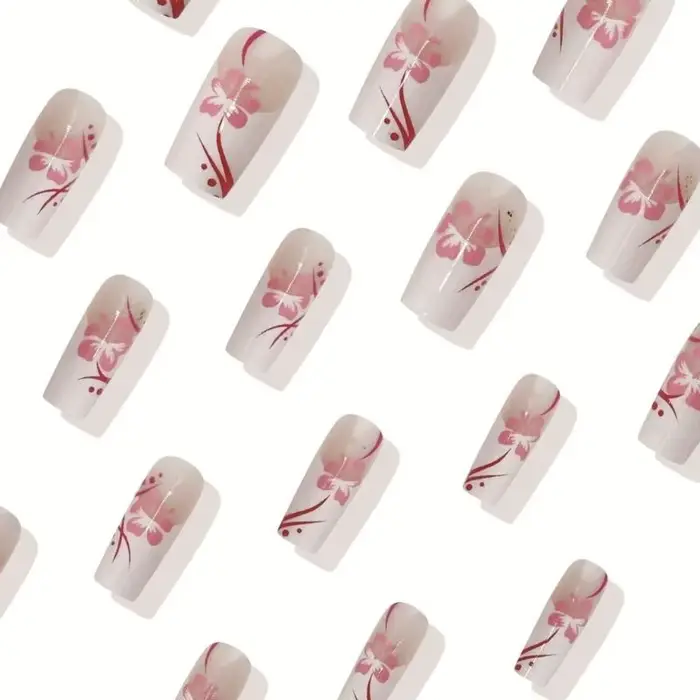 40jd 24pcs ballerinas cercueil faux press