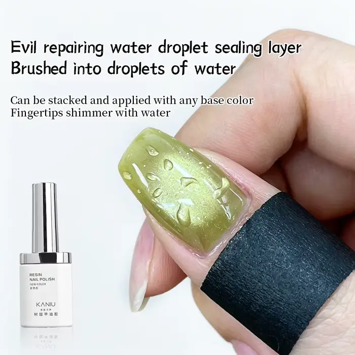 KANIU 12ML Vernis à ongles gel transparent effet goutte d'eau