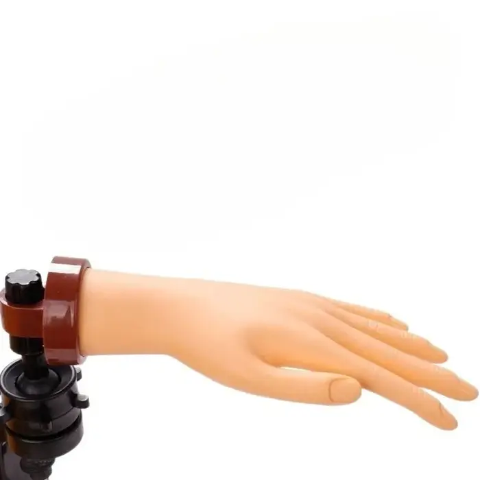 Fausse main pliable en Silicone pour pratique des ongles, modèle pour Gel acrylique, formation en Na