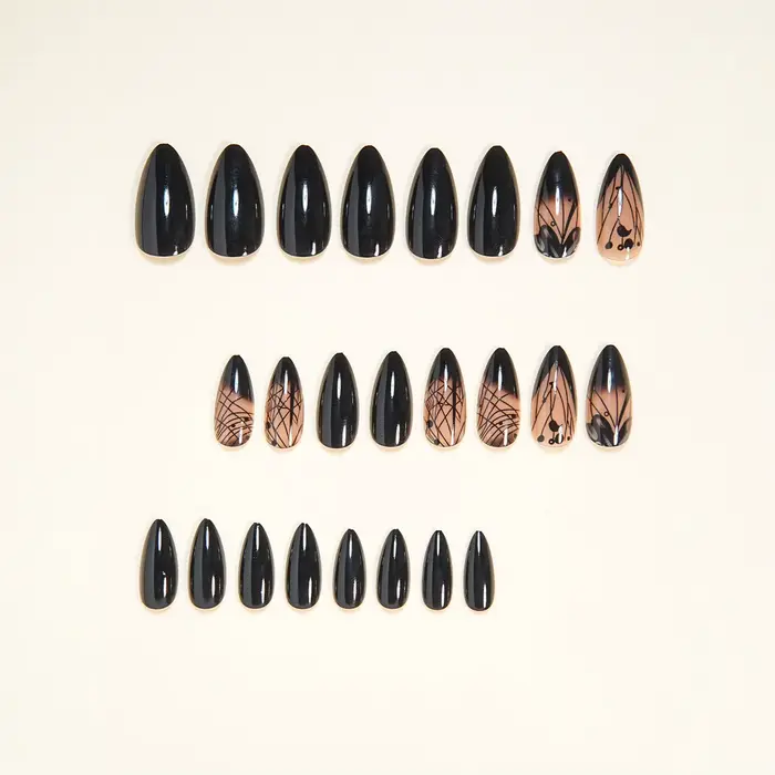 Faux ongles moyens pour femmes et filles