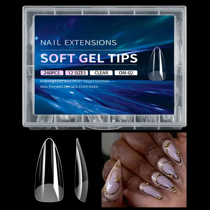 Faux ongles de luxe en Gel doux