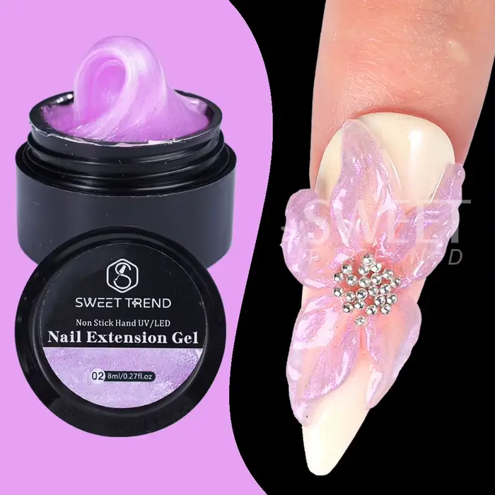 2/4 pièces 8ml Extension ongles Gel antiadhésif sculpté à la main Gel vernis