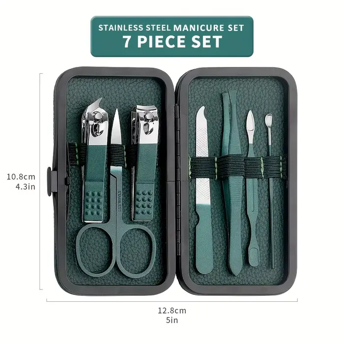 Ensemble d'outils de manucure 7/13/24 pièces, pinces à cuticules et Kit de coupe, Kit de pédicure pr