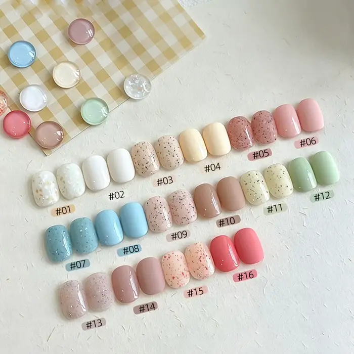 MIANEL 12ML 1PCS Vernis à ongles gel crème motif ours mignon pour l'été