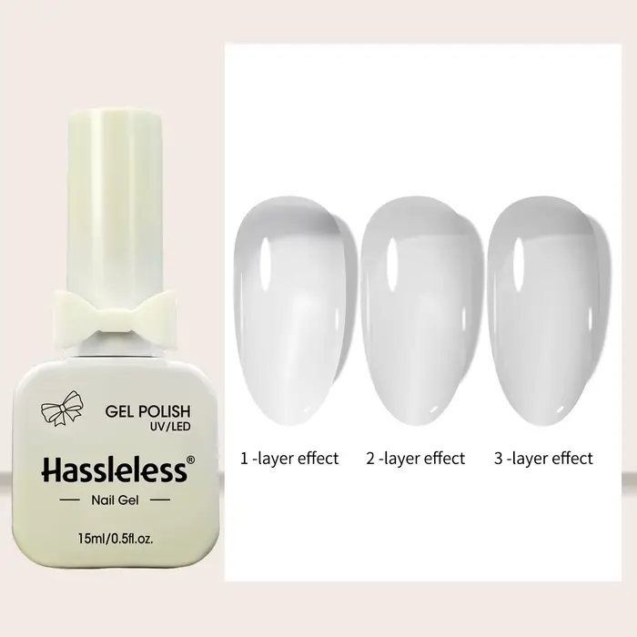 Un flacon de 15 ml de vernis à ongles gel transparent