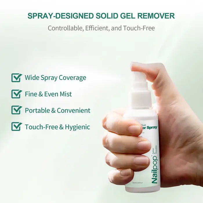 Nailpop 60ml dissolvant d'ongles Spray pour presse sur les ongles faux