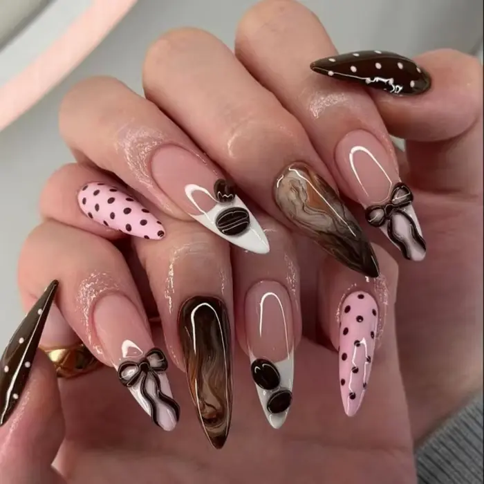 Faux ongles 3D pour femmes et filles