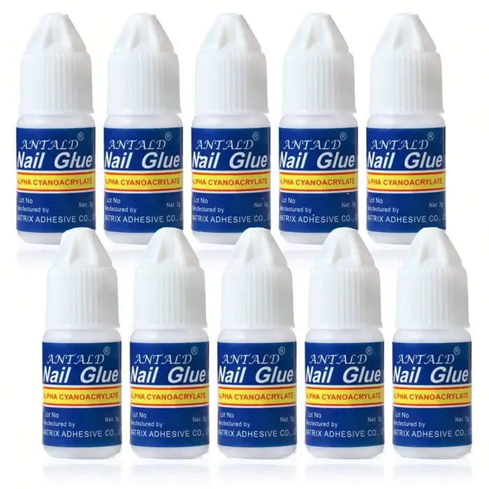 Colle à ongles transparente Ultra forte 5x3g-formule à séchage rapide et sans essuyage