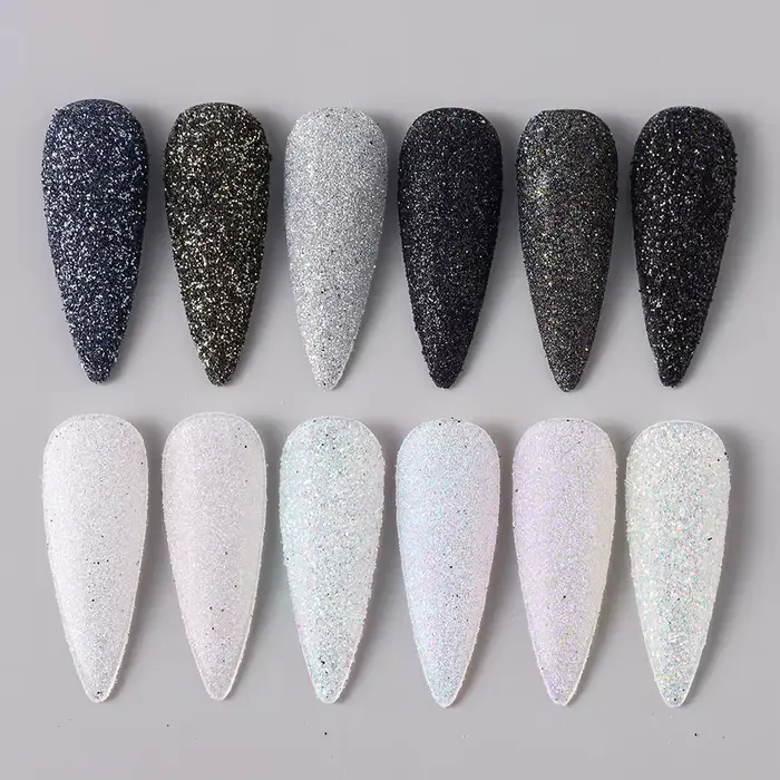 Poudre à paillettes pour ongles