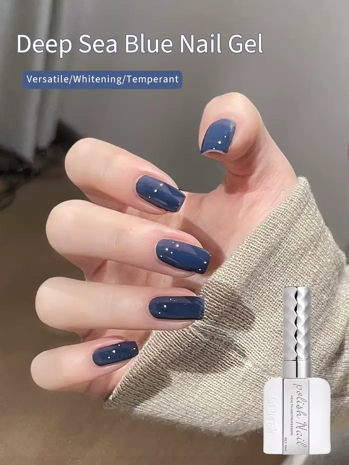 Vernis à ongles Gel de couleur bleu mer