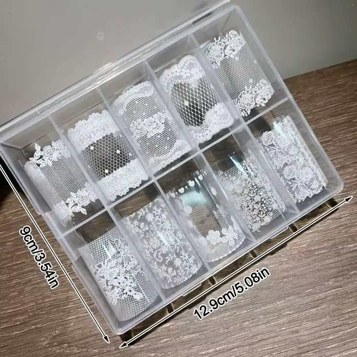 Autocollants pour ongles en dentelle