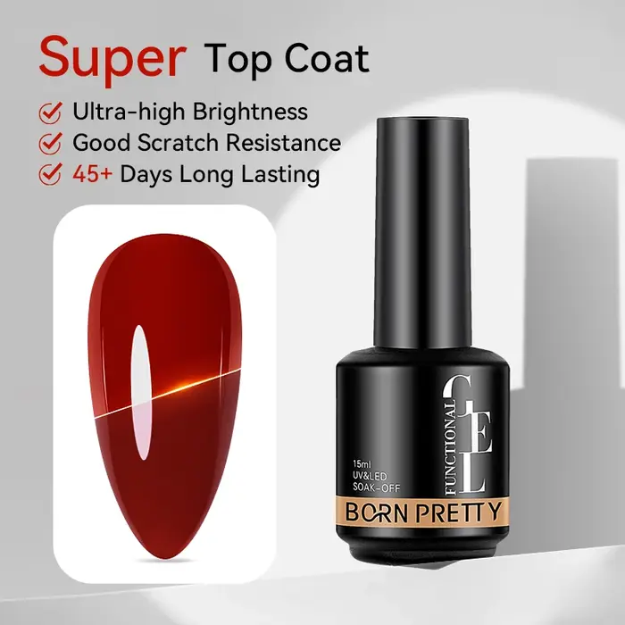 BORN PRETTY Gel de Base en caoutchouc gelée laiteuse pour vernis à ongles Gel 15ml russe auto-nivelant couleur nue tremp